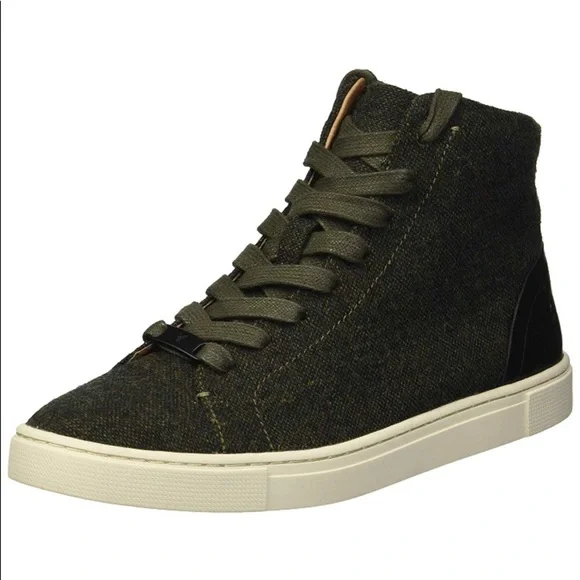 Frye Olive Green High Top Boot Sneakers, Sz 8 - Picture 4 of 8